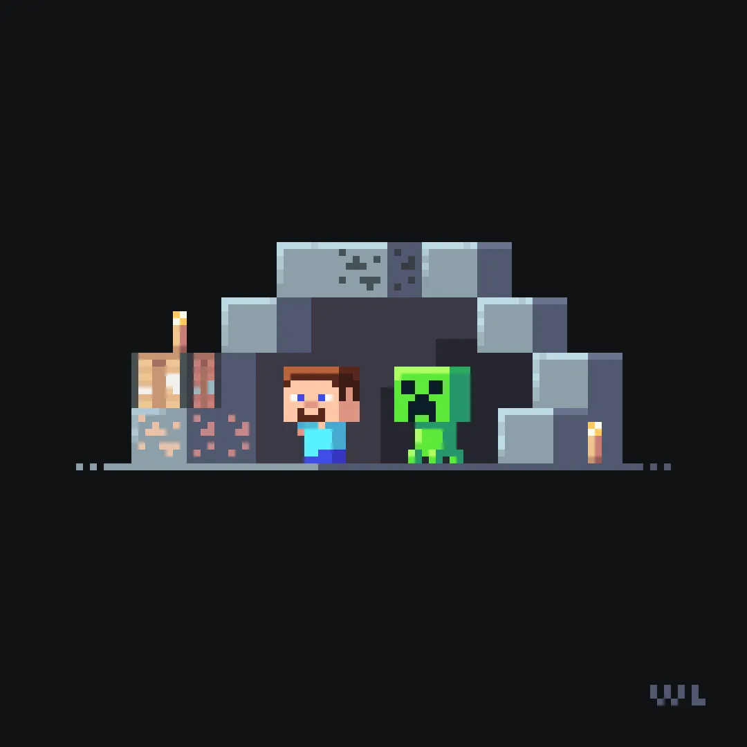 Minecraft pixel artwork